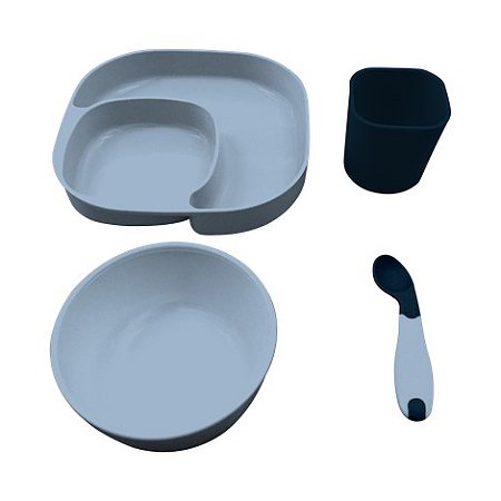Kit de Refeição 4 em 1 Daily Azul - Clingo