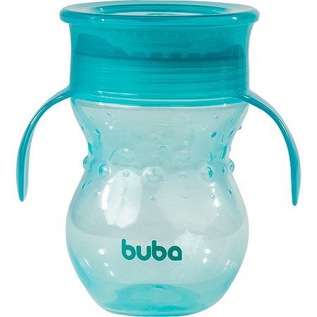 Copo de Treinamento 360 com alças - Verde Buba +12m