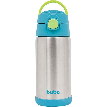 Garrafa Térmica Parede Dupla Inox - Azul Buba