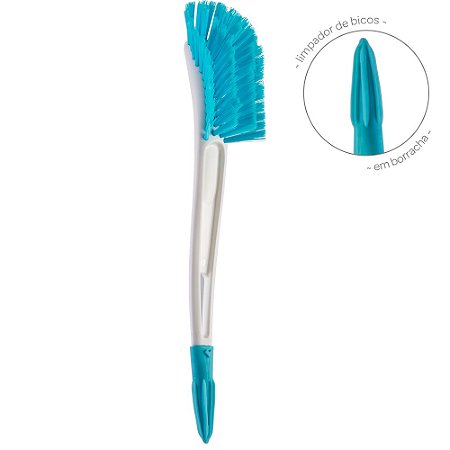 Escova para Mamadeira e Bico Azul - Buba