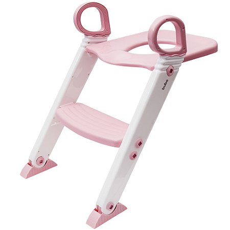 Assento Redutor com Escada Rosa - Buba