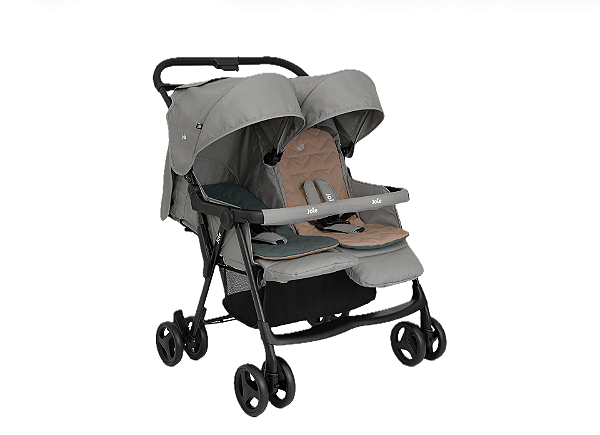 Joie Carrinho Gêmeos Aire Twin Cinza Pebble