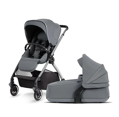 Carrinho Silver Cross Dune Stroller Glacier com Moisés Compacto