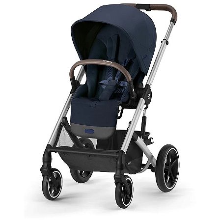 Carrinho Cybex Balios S Lux 2 Prateada/Azul Oceano +6m