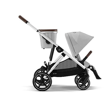 Carrinho Cybex Gazelle S 2 Cinza Lava - Estrutura Prateada