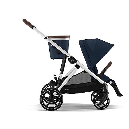 Carrinho Cybex Gazelle S 2 Azul Oceano - Estrutura Prateada