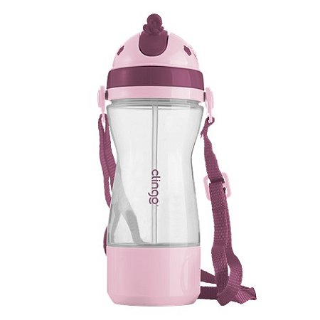 Clingo Garrafinha com Porta Snacks Colors Rose