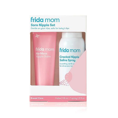 Kit Spray e Balsamo para Seios Doloridos Rachados Frida Mom
