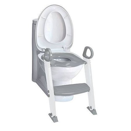 Assento Redutor com Escada Cinza - Clingo