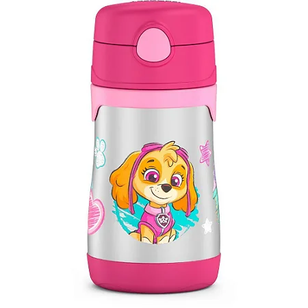 Garrafa de Água Thermos SKY Patrulha Canina Pink 295ml