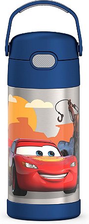 Thermos Cars Garrafa de Água Funtainer Carros 355ml