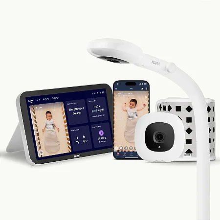 Babá Eletrônica Nanit Pro Smart Baby Monitor, Suporte de Piso Móvel