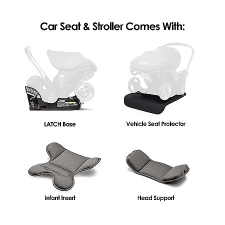 Doona Bebê Conforto e Carrinho Greyhound Cinza - JH Baby Store
