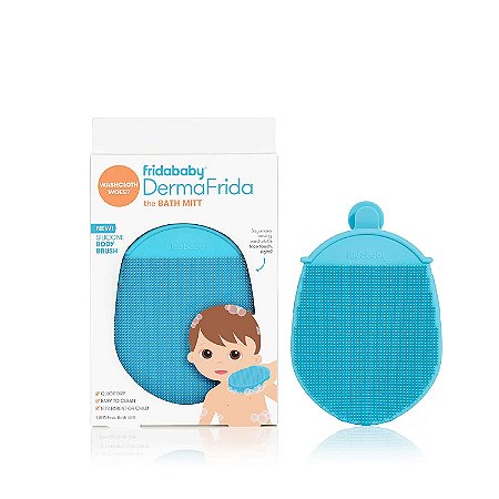 Fridababy Luva de Banho Escova de Banho Esponja de Silicone Corporal