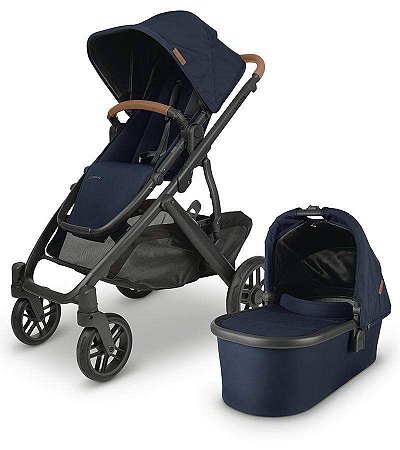 UPPAbaby Carrinho Vista V2 Marinho de Noa com Moisés e Acessórios