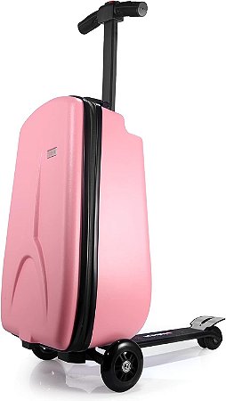 Scooter Mala de Rodinhas Infantil Iubest Rosa 4 em 1