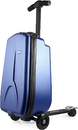 Scooter Mala de Rodinhas Infantil Iubest Azul 4 em 1