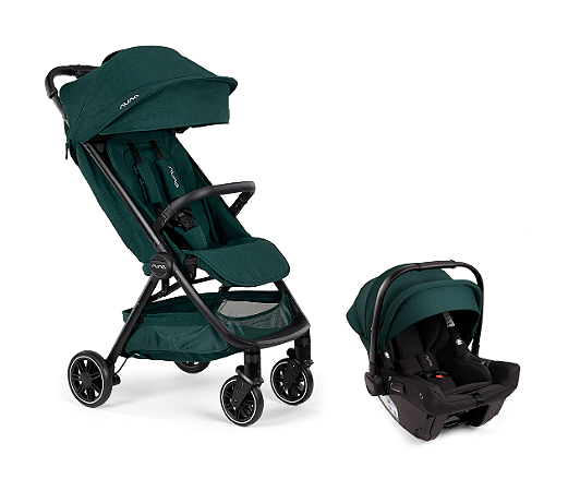NUNA Carrinho TRVL com Bebê Conforto Pipa Urbn Laguna