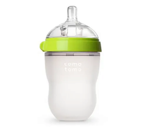 Mamadeira Comotomo 250 ml Verde Fluxo Variável +3m