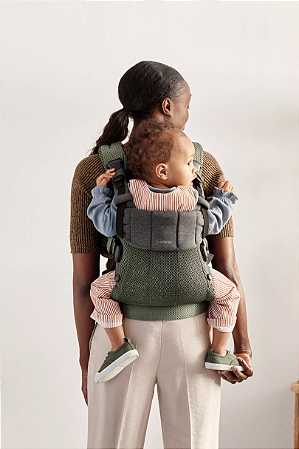 BabyBjorn Baby Carrier Harmony Dark Green 0-3 anos, Malha 3D