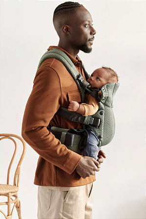 BabyBjorn Baby Carrier Harmony Dark Green 0-3 anos, Malha 3D