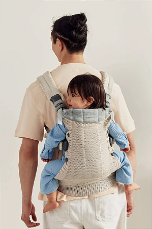 BabyBjorn Baby Carrier Harmony Cream 0-3 anos, Malha 3D Canguru