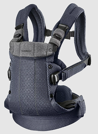 BabyBjorn Baby Carrier Harmony Anthracite 0-3 anos, Malha 3D Canguru Ergonômico
