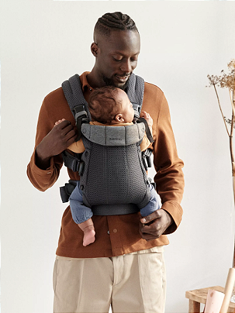 BabyBjorn Baby Carrier Harmony Anthracite 0-3 anos, Malha 3D