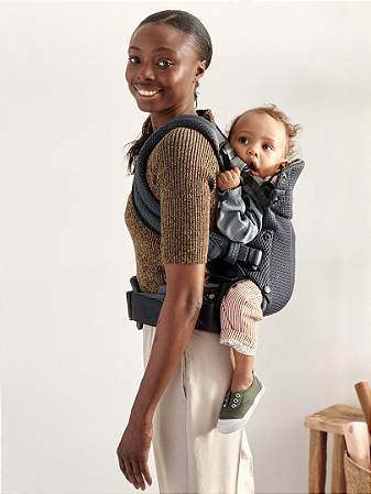 BabyBjorn Baby Carrier Harmony Anthracite 0-3 anos, Malha 3D