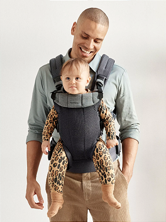 BabyBjorn Baby Carrier Harmony Anthracite 0-3 anos, Malha 3D