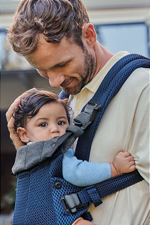BABYBJÖRN Baby Carrier Harmony ダークブルー BabyBjorn Baby Carrier Harmony Navy Blue 0-3 anos, Malha 3D