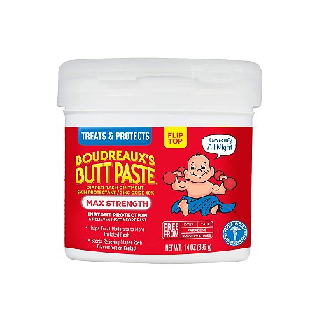 Boudreaux's Butt Paste Força Máxima Pomada para Bebê para Assadura 396g