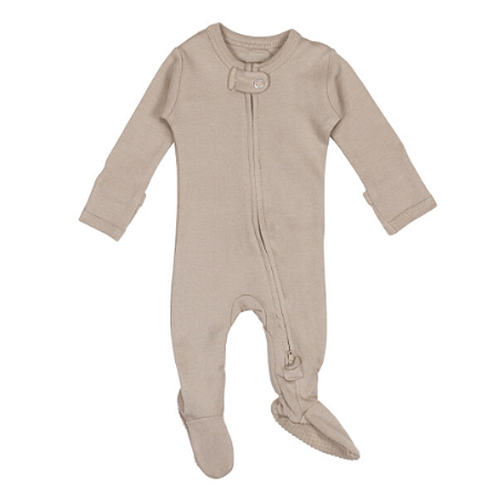 Lovedbaby Macacão Algodão Orgânico com 2 Zíper em Aveia