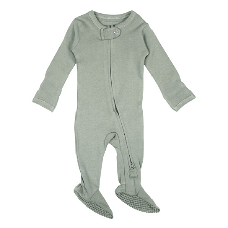 Lovedbaby Macacão Algodão Orgânico com 2 Zíper  Seafoam