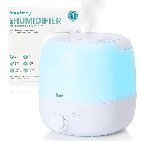 Frida Baby Umidificador 3 em 1 com Difusor e Luz Noturna, Ultrassônico