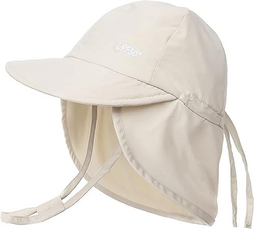 Chapéu de Praia para Bebê FURTALK Sun Hat FPS 50+ Bege