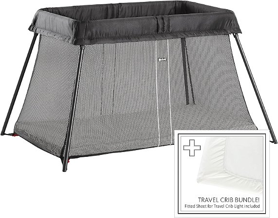 Babybjörn Berço Portátil de Viagem Black + Lençol