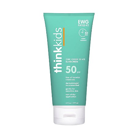 Thinksport Kids FPS 50 Protetor Solar Mineral Vegano para Crianças 177ml