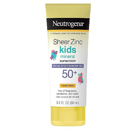 Neutrogena Kids Protetor Solar Mineral FPS 50+ Sheer Zinc 88ml