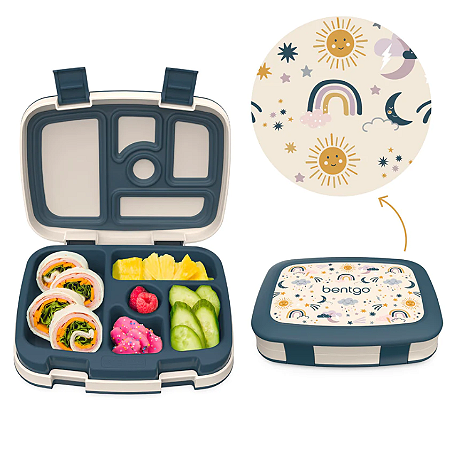 Bentgo Lancheira Kids Prints Lunch Box Céus Amigáveis