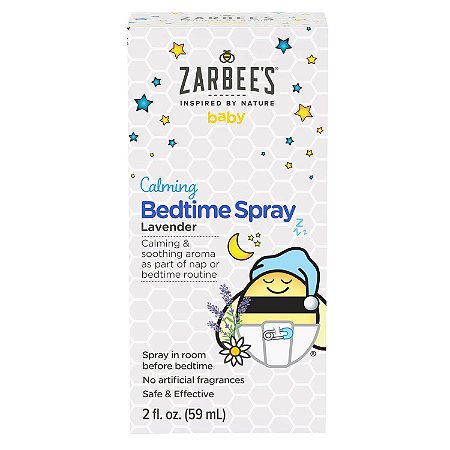 Zarbees Spray para Dormir Bebê +0m, Spray de Ambiente Lavanda e Camomila