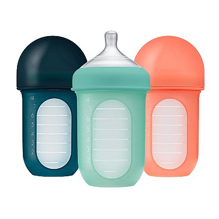 Boon Nursh 3 Mamadeiras Silicone 240ml Mint