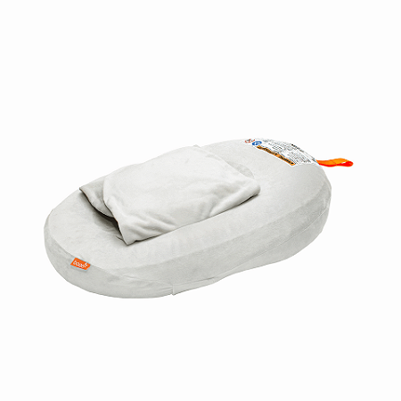 Boon Suporte para Banho Portátil com Asas, Banheira, Apoio de Banho, Puff Cinza