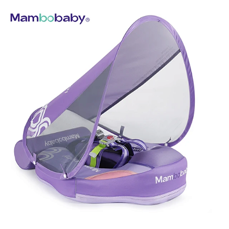 MambooBaby Boia para Bebê Com Pára Sol 3-24M Roxo Rosa
