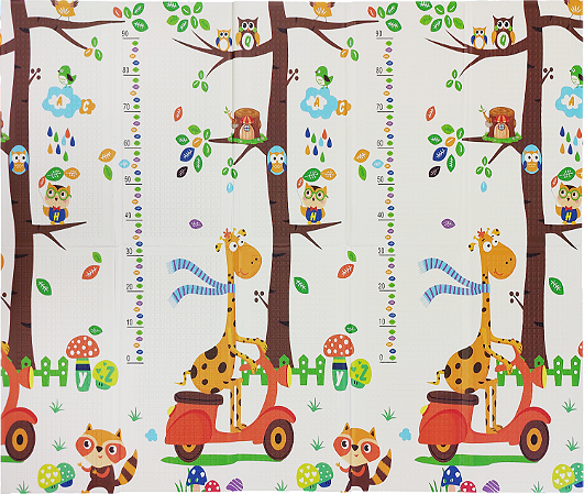 Tapete Dobrável Animais nas Alturas Dupla Face XPE Ibimboo 150x200cm