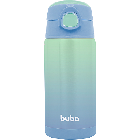 Buba Garrafinha Térmica Degradê Azul Parede Dupla de Inox