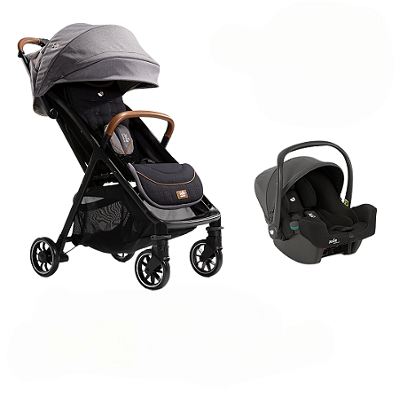 Joie Carrinho de Bebê Parcel Carbon Combo com Bebê Conforto I-Snug Shale