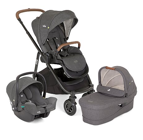 Joie Combo Carrinho Versatrax Cycle Shell Gray, Moisés e Bebê Conforto