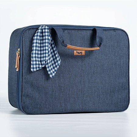 Hug Mala Maternidade Mescla Azul Marinho XG