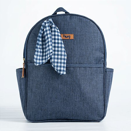 Hug Mochila Maternidade Mescla Azul